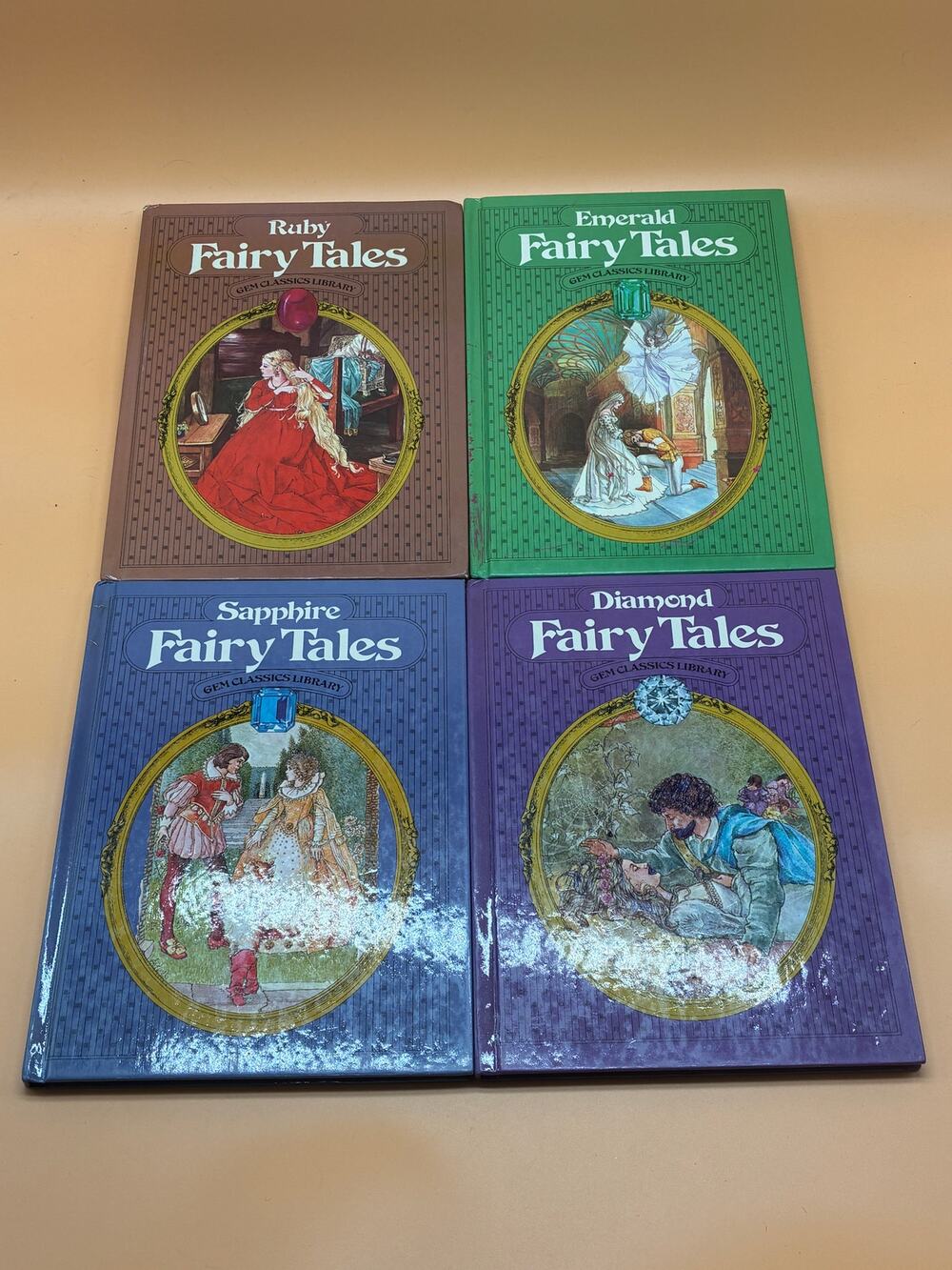 Gem Classics Library Fairy Tale Book Lot Rand McNally VTG Mid-70's Publication